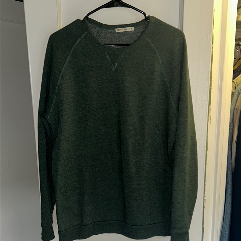 Marine Layer Green Crewneck Sweater
